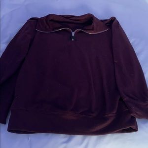 maroon quarter zip